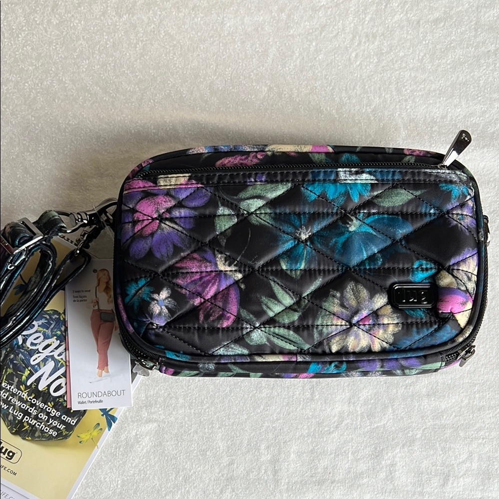 LUG Black Floral Women's Bag
